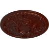 imageEkena Millwork 26OD x 3P Tristan Ceiling Medallion Fits Canopies up to 5 12Brushed Mahogany Flat Finish