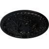 imageEkena Millwork 26OD x 3P Tristan Ceiling Medallion Fits Canopies up to 5 12Jet Black Flat Finish