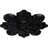 imageEkena Millwork CM18KA 18 18Inch OD x 1 12Inch ID x 1 14Inch Katheryn Ceiling MedallionJet Black Flat Finish