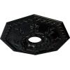 imageEkena Millwork CM18NT 18Inch OD x 3 12Inch ID x 1 12Inch Nottingham Ceiling MedallionBlack Pearl Metallic Series