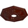 imageEkena Millwork CM18NT 18Inch OD x 3 12Inch ID x 1 12Inch Nottingham Ceiling MedallionBrushed Mahogany Flat Finish