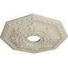 imageEkena Millwork CM18NT 18Inch OD x 3 12Inch ID x 1 12Inch Nottingham Ceiling MedallionClear Yellow Flat Finish