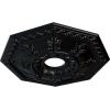 imageEkena Millwork CM18NT 18Inch OD x 3 12Inch ID x 1 12Inch Nottingham Ceiling MedallionJet Black Flat Finish