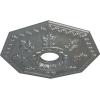 imageEkena Millwork CM18NT 18Inch OD x 3 12Inch ID x 1 12Inch Nottingham Ceiling MedallionPlatinum Metallic Series
