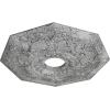 imageEkena Millwork CM18NT 18Inch OD x 3 12Inch ID x 1 12Inch Nottingham Ceiling MedallionUltra Pure White Crackle Flat Finish