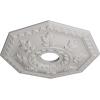 imageEkena Millwork CM18NT 18Inch OD x 3 12Inch ID x 1 12Inch Nottingham Ceiling MedallionUltra Pure White Flat Finish