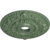 imageEkena Millwork CM18RO 18Inch OD x 3 12Inch ID x 1 12Inch P Rose Ceiling MedallionHandPainted Athenian Green