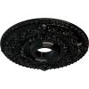imageEkena Millwork CM18RO 18Inch OD x 3 12Inch ID x 1 12Inch P Rose Ceiling MedallionHandPainted Black Pearl