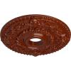 imageEkena Millwork CM18RO 18Inch OD x 3 12Inch ID x 1 12Inch P Rose Ceiling MedallionHandPainted Firebrick