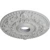 imageEkena Millwork CM18RO 18Inch OD x 3 12Inch ID x 1 12Inch P Rose Ceiling MedallionHandPainted Frost