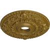 imageEkena Millwork CM18RO 18Inch OD x 3 12Inch ID x 1 12Inch P Rose Ceiling MedallionHandPainted Gold