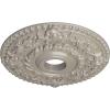 imageEkena Millwork CM18RO 18Inch OD x 3 12Inch ID x 1 12Inch P Rose Ceiling MedallionHandPainted Pearl White