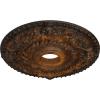 imageEkena Millwork CM18RO 18Inch OD x 3 12Inch ID x 1 12Inch P Rose Ceiling MedallionHandPainted Rust