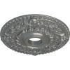 imageEkena Millwork CM18RO 18Inch OD x 3 12Inch ID x 1 12Inch P Rose Ceiling MedallionHandPainted Silver