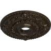 imageEkena Millwork CM18RO 18Inch OD x 3 12Inch ID x 1 12Inch P Rose Ceiling MedallionHandPainted Stone Hearth