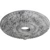 imageEkena Millwork CM18RO 18Inch OD x 3 12Inch ID x 1 12Inch P Rose Ceiling MedallionHandPainted Ultra Pure White Crackle