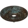 imageEkena Millwork CM18RO 18Inch OD x 3 12Inch ID x 1 12Inch P Rose Ceiling MedallionHandpainted Bronze Blue Patina