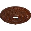 imageEkena Millwork CM18ROGGS Rose Ceiling Medallion Green GoldHandPainted Burnished Mahogany Crackle