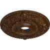 imageEkena Millwork CM18ROGGS Rose Ceiling Medallion Green GoldHandPainted Root Beer Crackle