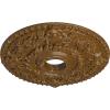 imageEkena Millwork CM18ROGGS Rose Ceiling Medallion Green GoldHandPainted Smokey Topaz Crackle