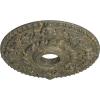 imageEkena Millwork CM18ROGGS Rose Ceiling Medallion Green GoldHandPainted Witch Hazel Crackle