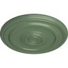 imageEkena Millwork CM20KP 19 34OD x 1 2P Kepler Traditional Ceiling Medallion For Canopies up To 4 12 WhiteAthenian Green Flat Finish
