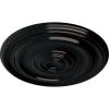 imageEkena Millwork CM20KP 19 34OD x 1 2P Kepler Traditional Ceiling Medallion For Canopies up To 4 12 WhiteBlack Pearl Metallic Series