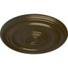 imageEkena Millwork CM20KP 19 34OD x 1 2P Kepler Traditional Ceiling Medallion For Canopies up To 4 12 WhiteBrass Metallic Series