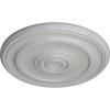 imageEkena Millwork CM20KP 19 34OD x 1 2P Kepler Traditional Ceiling Medallion For Canopies up To 4 12 WhiteFrost Flat Finish