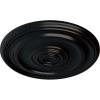 imageEkena Millwork CM20KP 19 34OD x 1 2P Kepler Traditional Ceiling Medallion For Canopies up To 4 12 WhiteJet Black Flat Finish