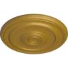 imageEkena Millwork CM20KP 19 34OD x 1 2P Kepler Traditional Ceiling Medallion For Canopies up To 4 12 WhitePharaohs Gold Metallic Series