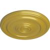 imageEkena Millwork CM20KP 19 34OD x 1 2P Kepler Traditional Ceiling Medallion For Canopies up To 4 12 WhiteRich Gold Metallic Series