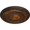 imageEkena Millwork CM20KP 19 34OD x 1 2P Kepler Traditional Ceiling Medallion For Canopies up To 4 12 WhiteRust Metallic Series