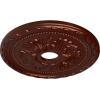 imageEkena Millwork CM20PMUWF Palmetto Ceiling Medallion fits Canopies up to 5 Ultra Pure WhiteAntique Copper Metallic Series