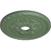 imageEkena Millwork CM20PMUWF Palmetto Ceiling Medallion fits Canopies up to 5 Ultra Pure WhiteAthenian Green Flat Finish