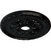 imageEkena Millwork CM20PMUWF Palmetto Ceiling Medallion fits Canopies up to 5 Ultra Pure WhiteBlack Pearl Metallic Series