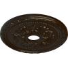 imageEkena Millwork CM20PMUWF Palmetto Ceiling Medallion fits Canopies up to 5 Ultra Pure WhiteBronze Metallic Series