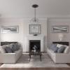 imageEkena Millwork CM20PMUWF Palmetto Ceiling Medallion fits Canopies up to 5 Ultra Pure WhiteBronze Metallic Series