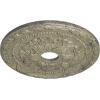imageEkena Millwork CM20PMUWF Palmetto Ceiling Medallion fits Canopies up to 5 Ultra Pure WhiteCastle Stone Crackle Flat Finish
