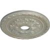imageEkena Millwork CM20PMUWF Palmetto Ceiling Medallion fits Canopies up to 5 Ultra Pure WhiteFlash Gold Metallic Series