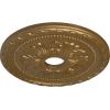 imageEkena Millwork CM20PMUWF Palmetto Ceiling Medallion fits Canopies up to 5 Ultra Pure WhitePale Gold Metallic Series