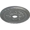 imageEkena Millwork CM20PMUWF Palmetto Ceiling Medallion fits Canopies up to 5 Ultra Pure WhitePlatinum Metallic Series