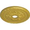imageEkena Millwork CM20PMUWF Palmetto Ceiling Medallion fits Canopies up to 5 Ultra Pure WhiteRich Gold Metallic Series