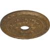 imageEkena Millwork CM20PMUWF Palmetto Ceiling Medallion fits Canopies up to 5 Ultra Pure WhiteRubbed Bronze Metallic Series