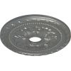 imageEkena Millwork CM20PMUWF Palmetto Ceiling Medallion fits Canopies up to 5 Ultra Pure WhiteSilver Metallic Series