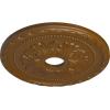 imageEkena Millwork CM20PMUWF Palmetto Ceiling Medallion fits Canopies up to 5 Ultra Pure WhiteSmokey Topaz Flat Finish
