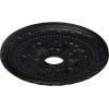 imageEkena Millwork CM20PMUWF Palmetto Ceiling Medallion fits Canopies up to 5 Ultra Pure WhiteSteel Gray Metallic Series