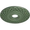 imageEkena Millwork CM22RBUWF Robin Ceiling Medallion Ultra Pure WhiteAthenian Green Flat Finish