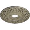 imageEkena Millwork CM22RBUWF Robin Ceiling Medallion Ultra Pure WhiteCastle Stone Crackle Flat Finish