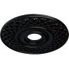 imageEkena Millwork CM22RBUWF Robin Ceiling Medallion Ultra Pure WhiteJet Black Flat Finish